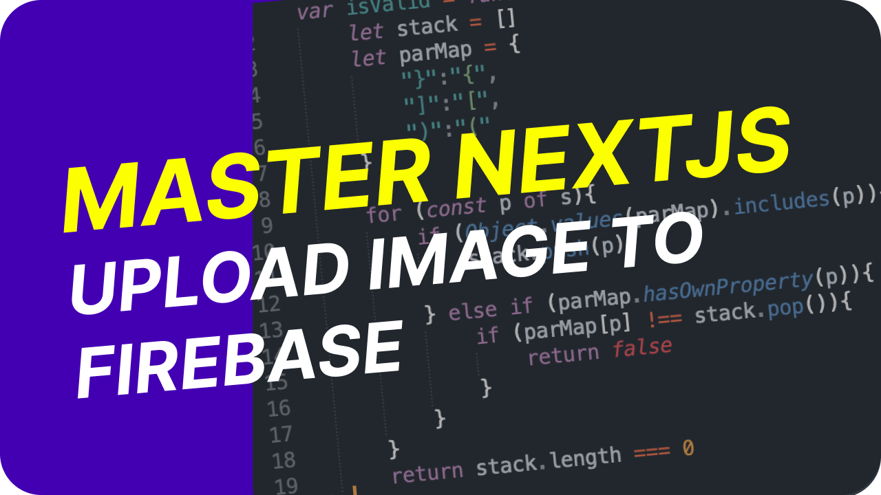 Upload Image to Firebase with NextJS